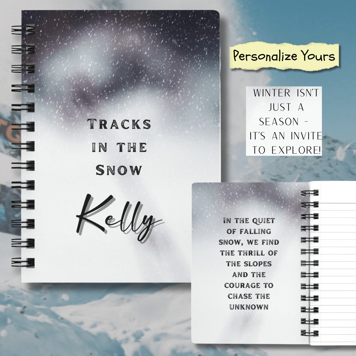 Tracks In The Snow Journal Paper products